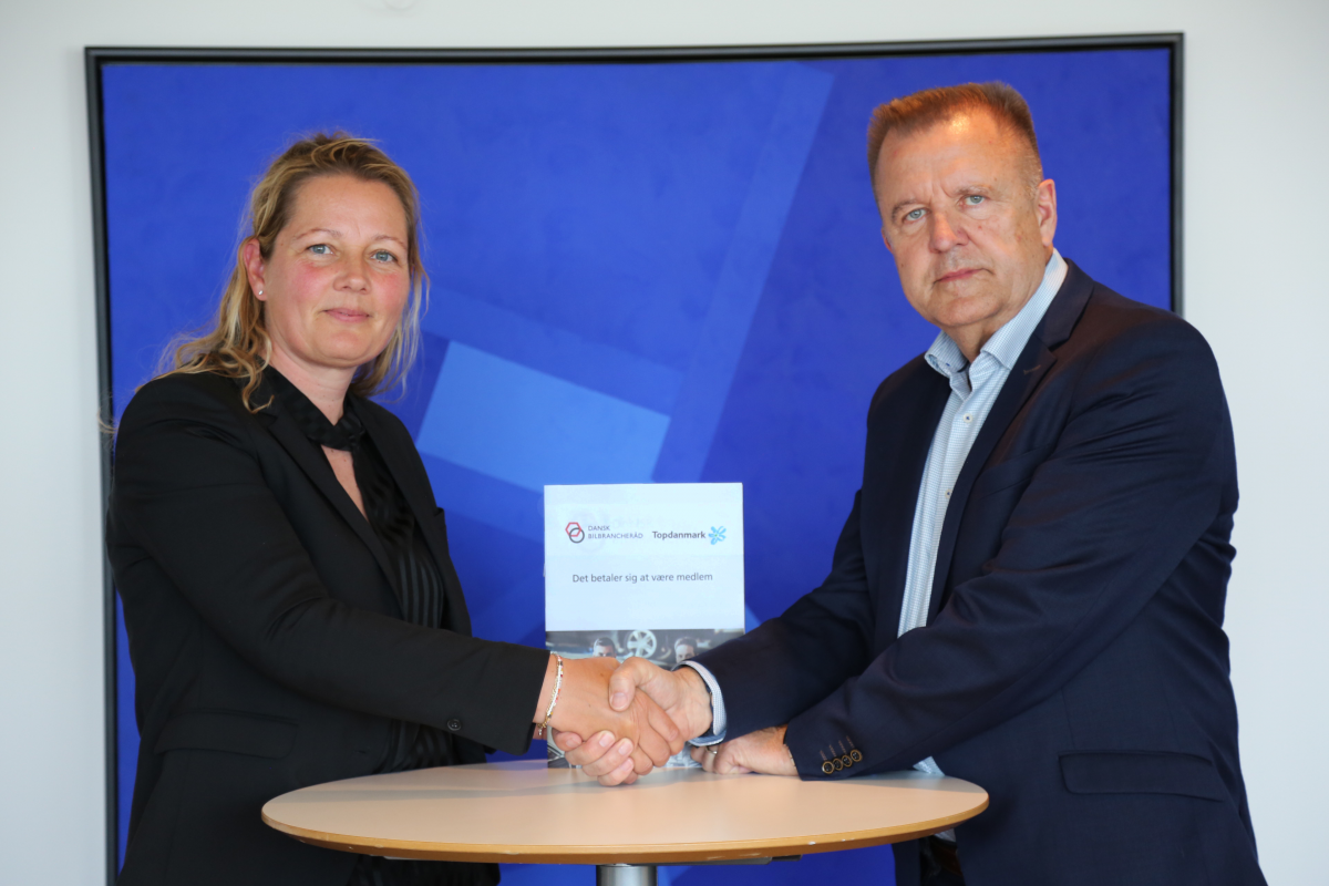 Stærk samarbejdsaftale med Topdanmark forlænget | Dansk Bilbrancheråd
